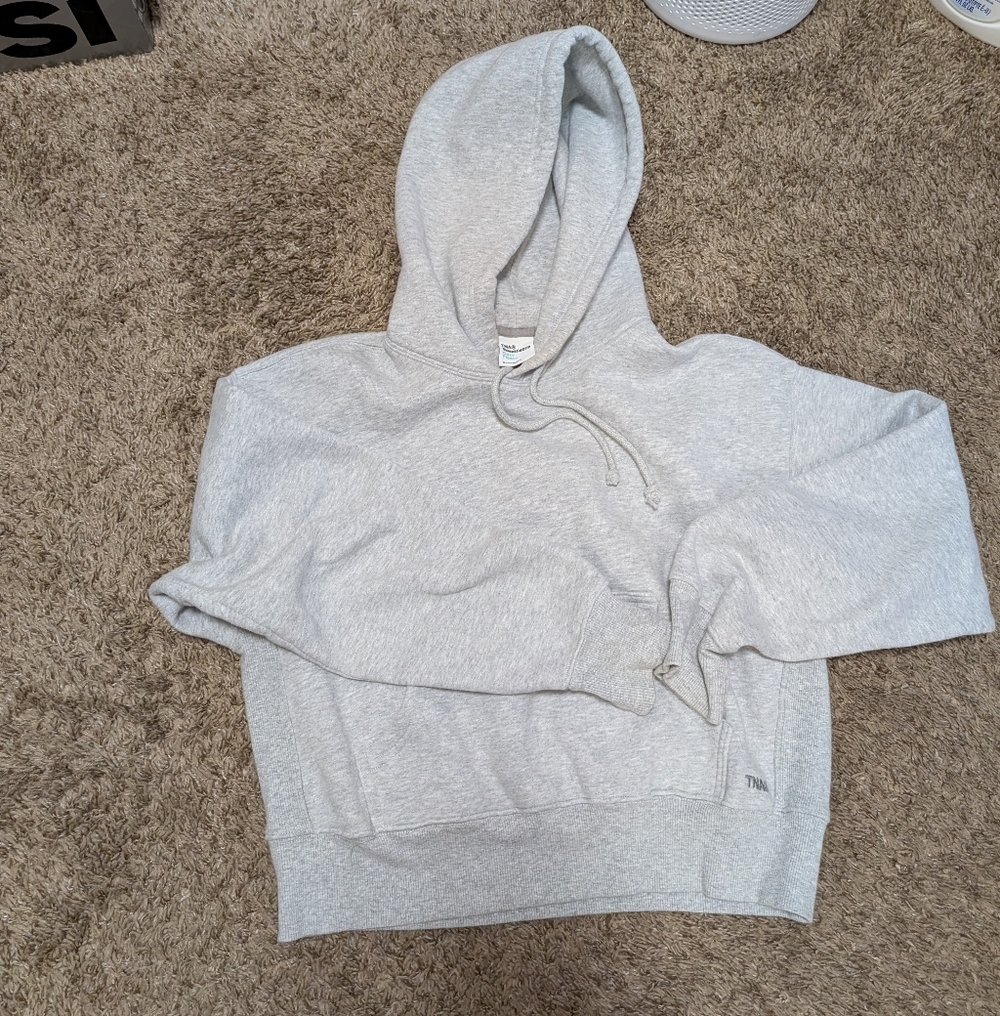 Aritzia Tna Cozy Fleece Mega Sweat Set Women’s XS Gray Hoodie Joggers - Picture 2 of 15